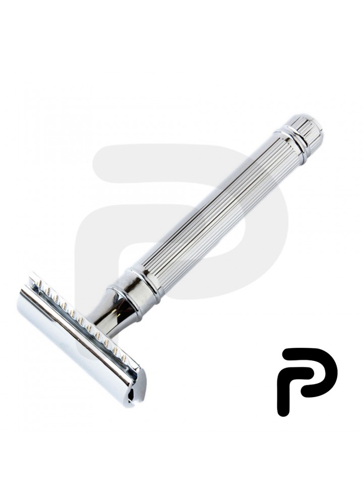 Traditional Safety Razor Chrome Lined Form Closed Comb Razor 
